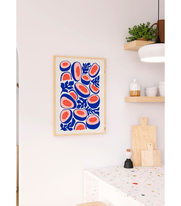 Affiche Papayes Tropicales