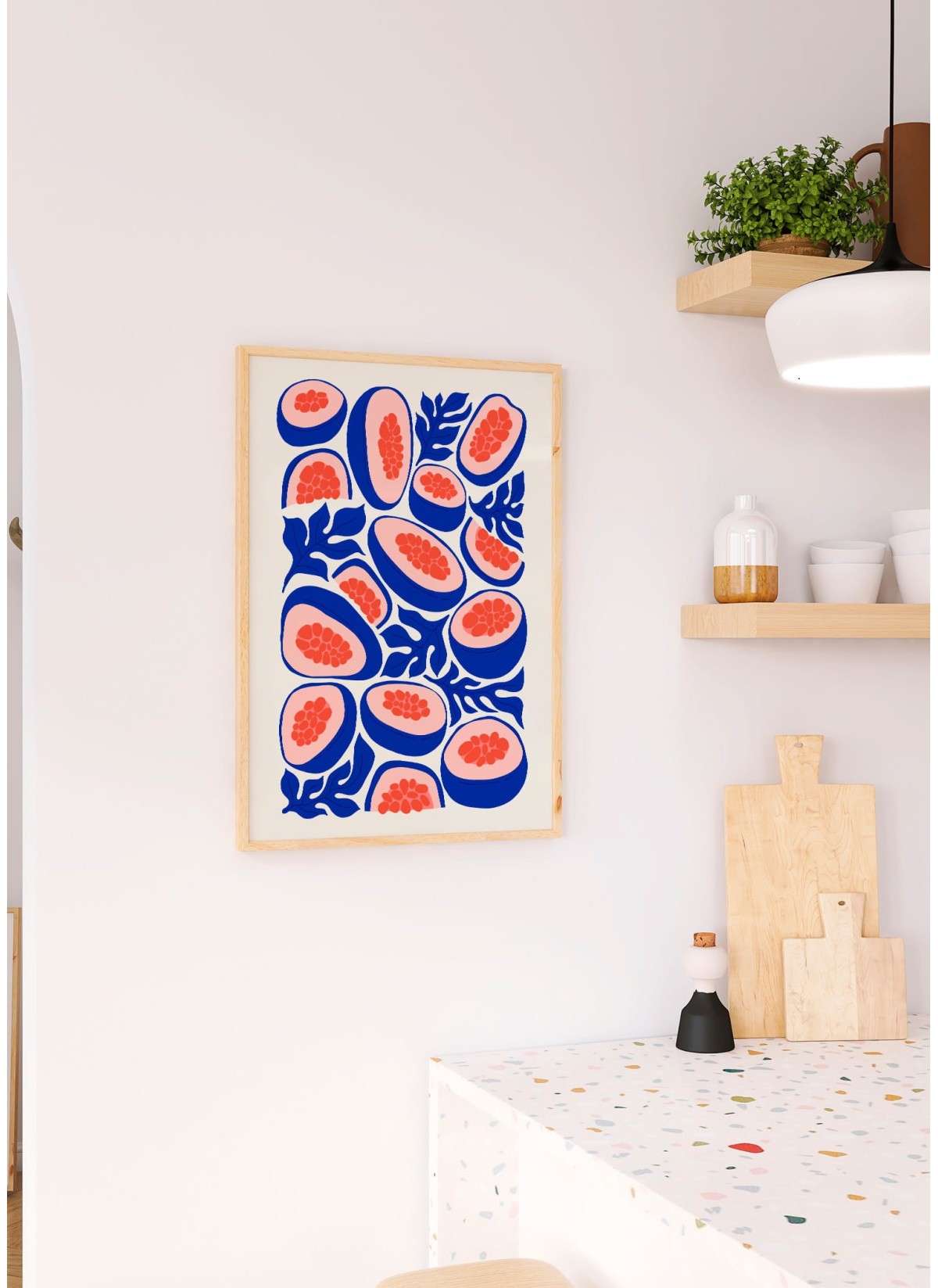 Affiche Papayes Tropicales