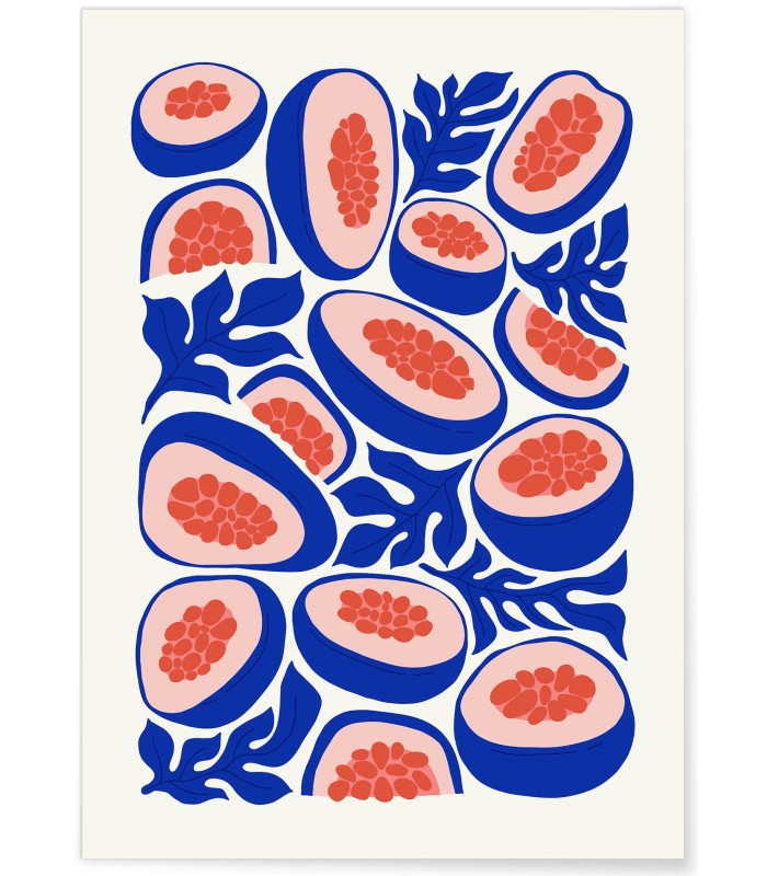 Affiche Papayes Tropicales