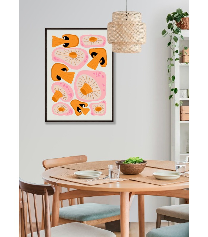 Affiche Champignons Forestiers