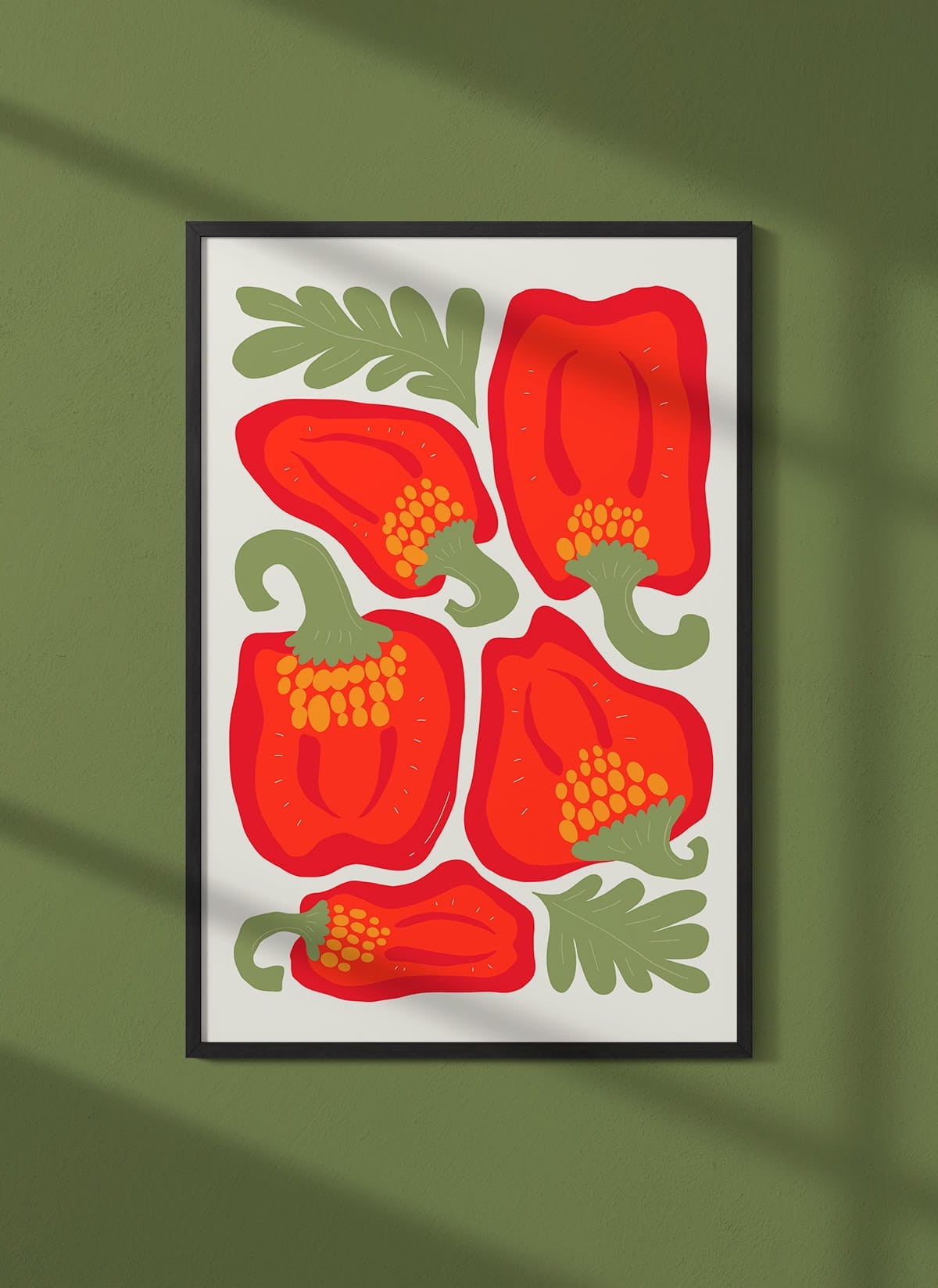Affiche Poivrons Rouges