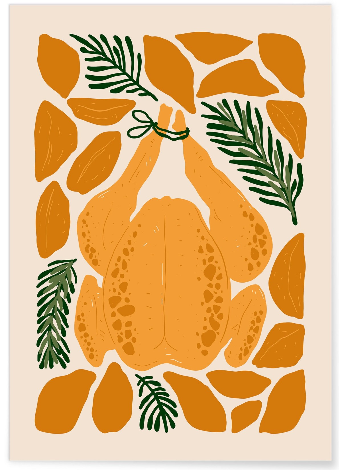 Affiche Poulet Rôti aux Herbes