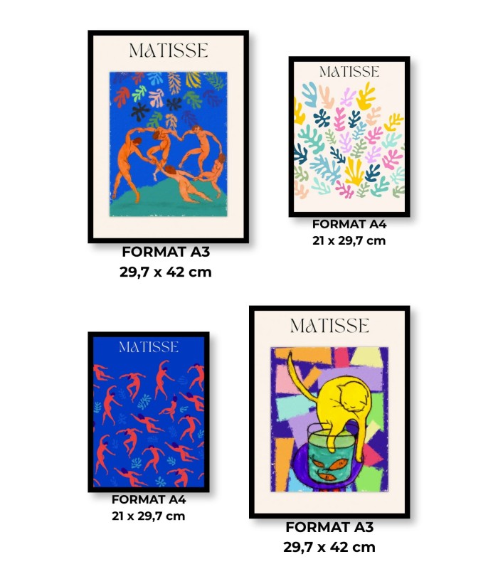 Pack d’affiches encadrées – Matisse
