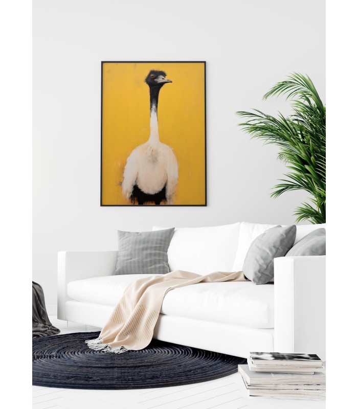Affiche L'autruche jaune