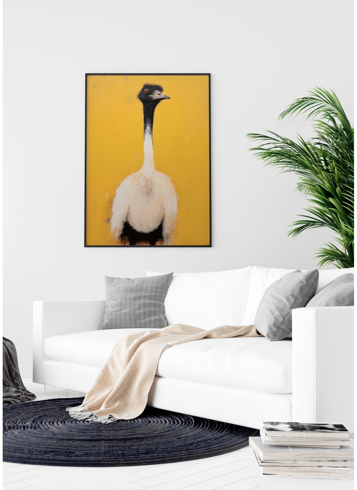 Affiche L'autruche jaune