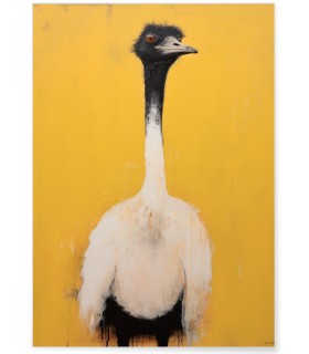 Affiche L'autruche jaune