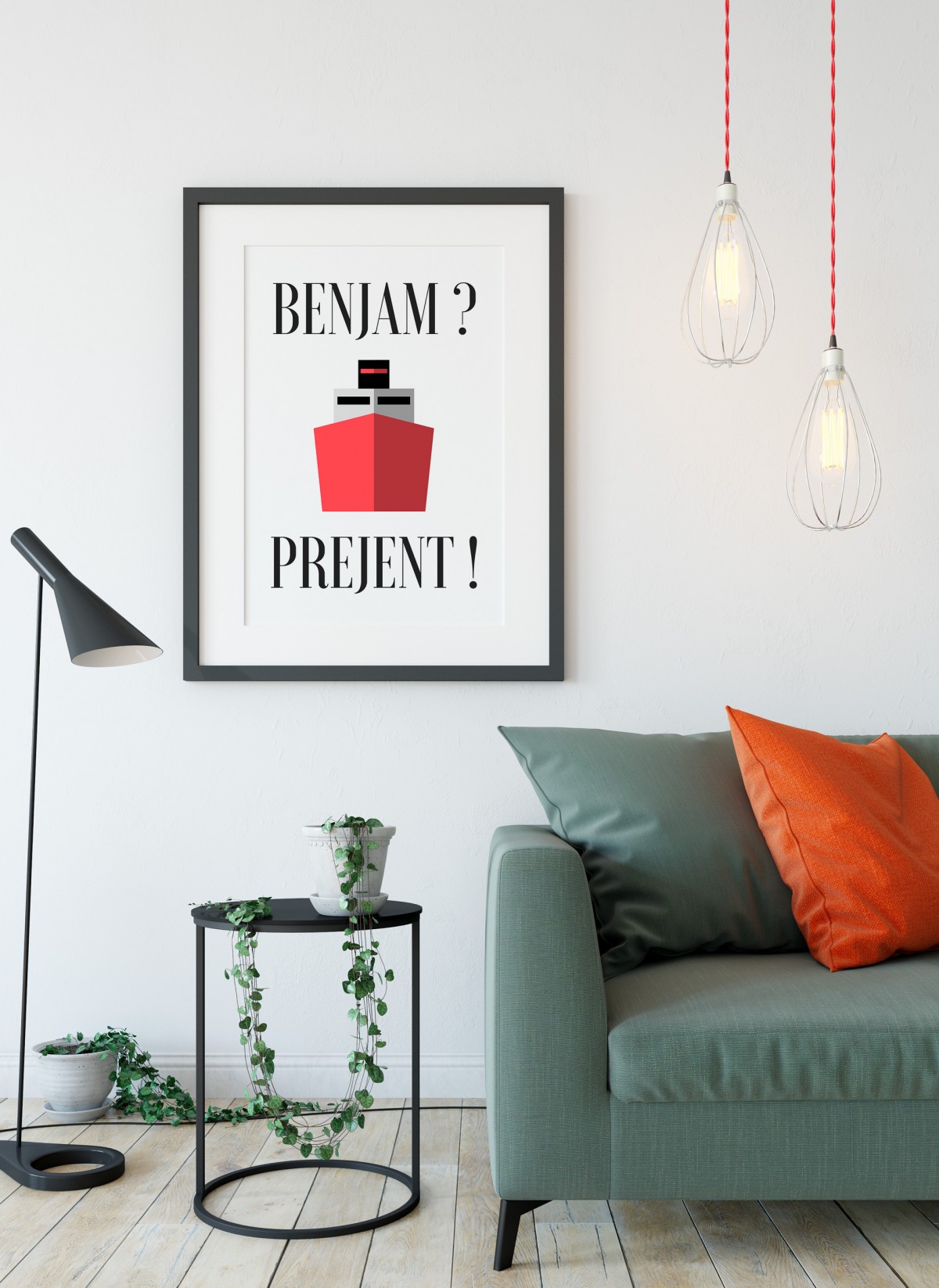Affiche "Benjam ? Préjent !"