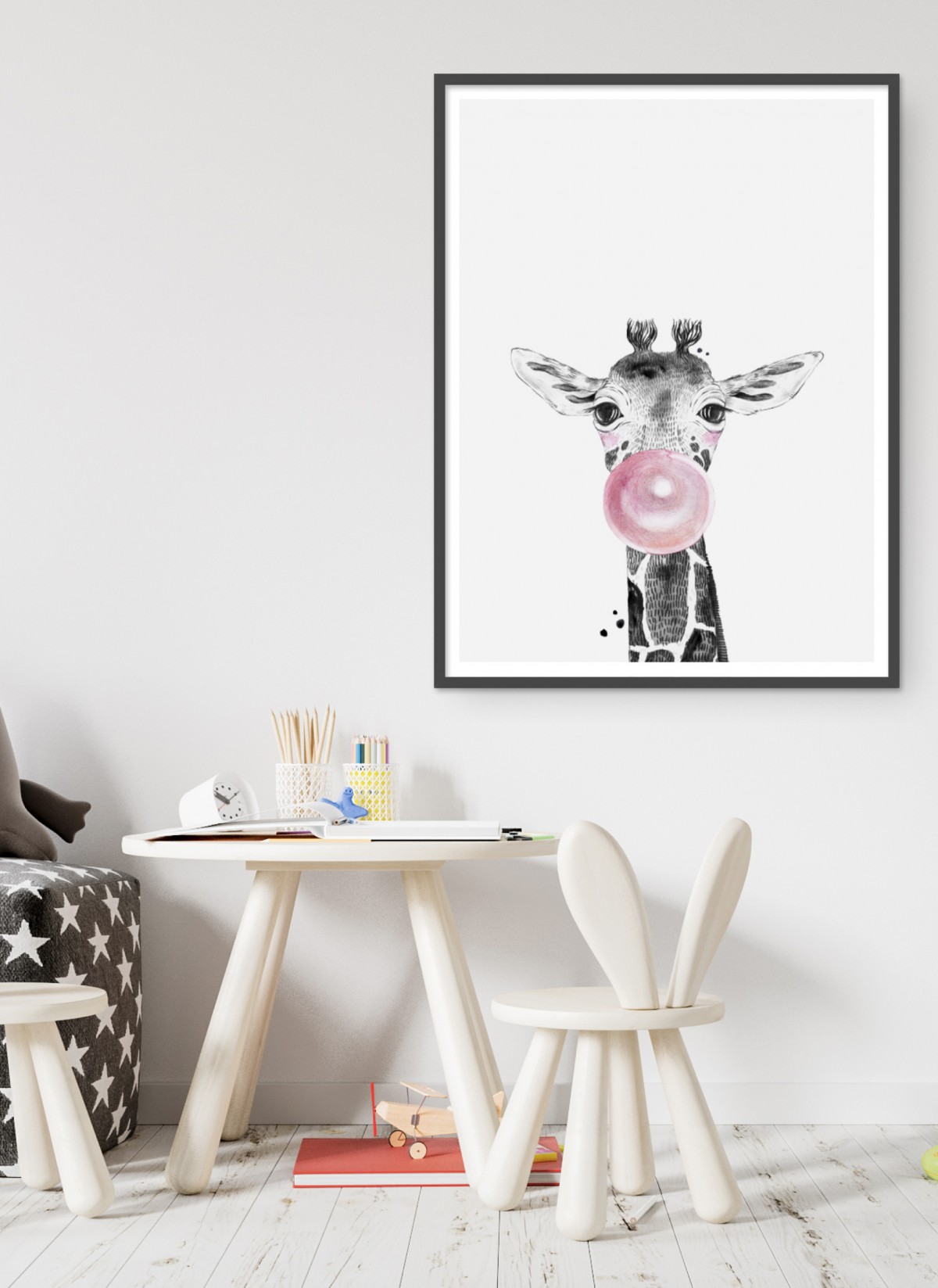 Affiche Bulle de Girafe