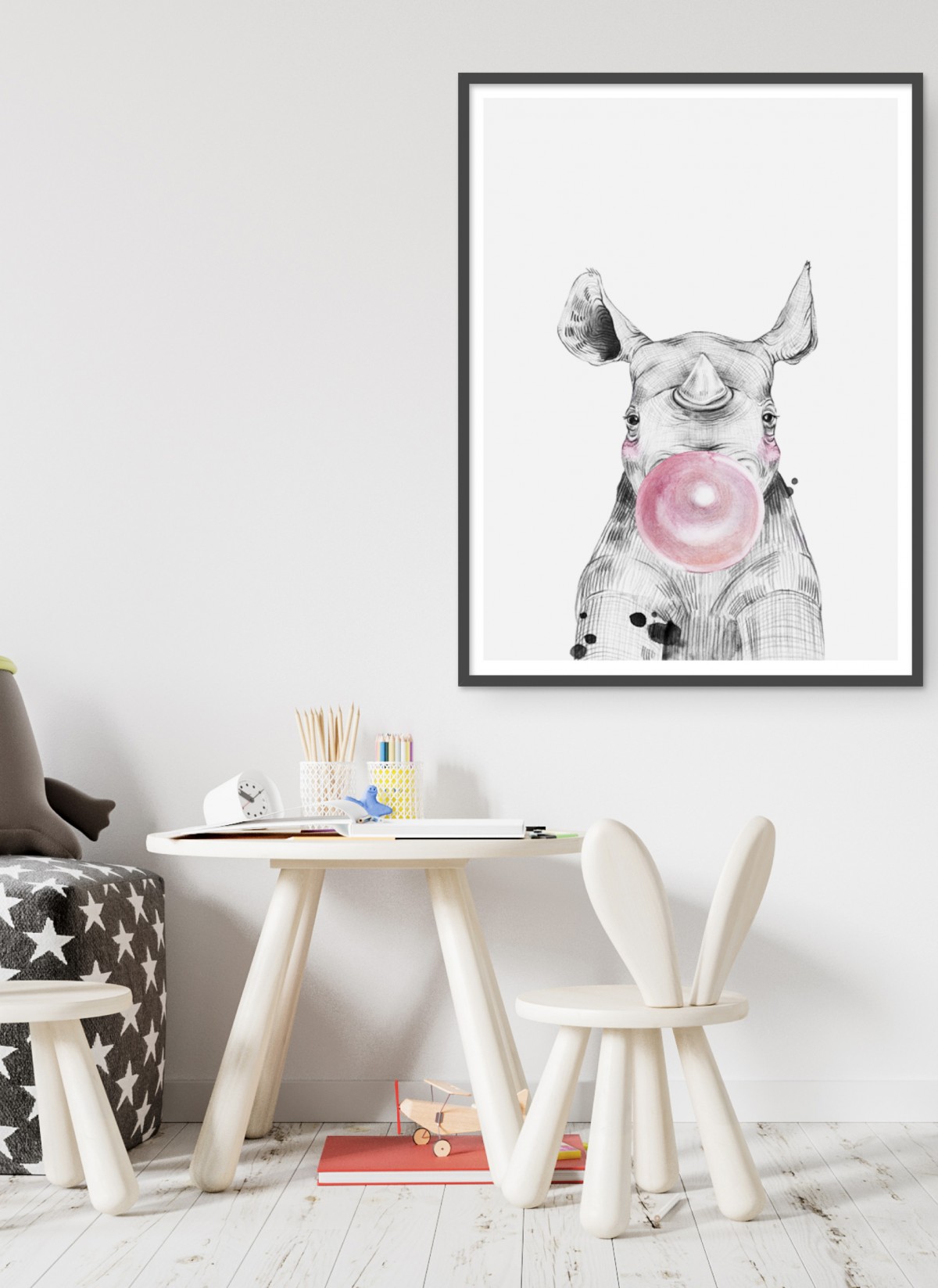 Poster Bulle de Rhinocéros