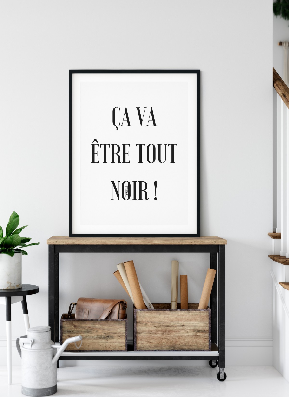 Affiche "Ça va être tout noir"
