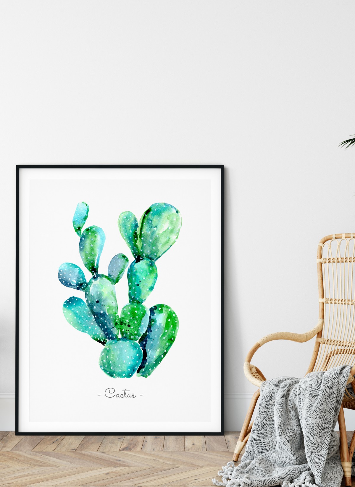 Poster Cactus aquarelle