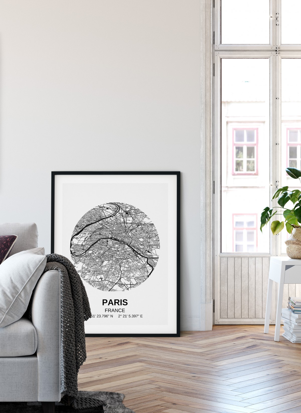 Poster Carte Paris