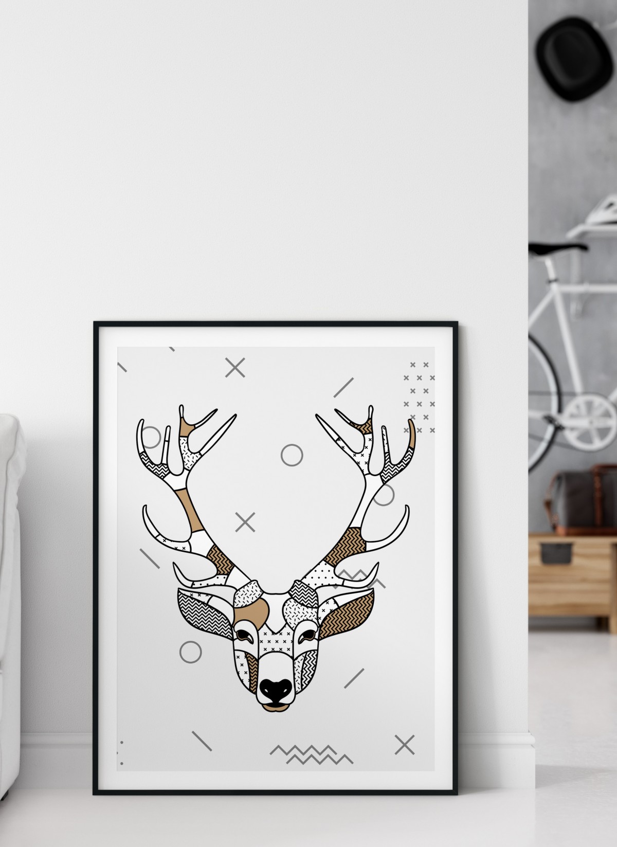 Affiche Cerf scandinave