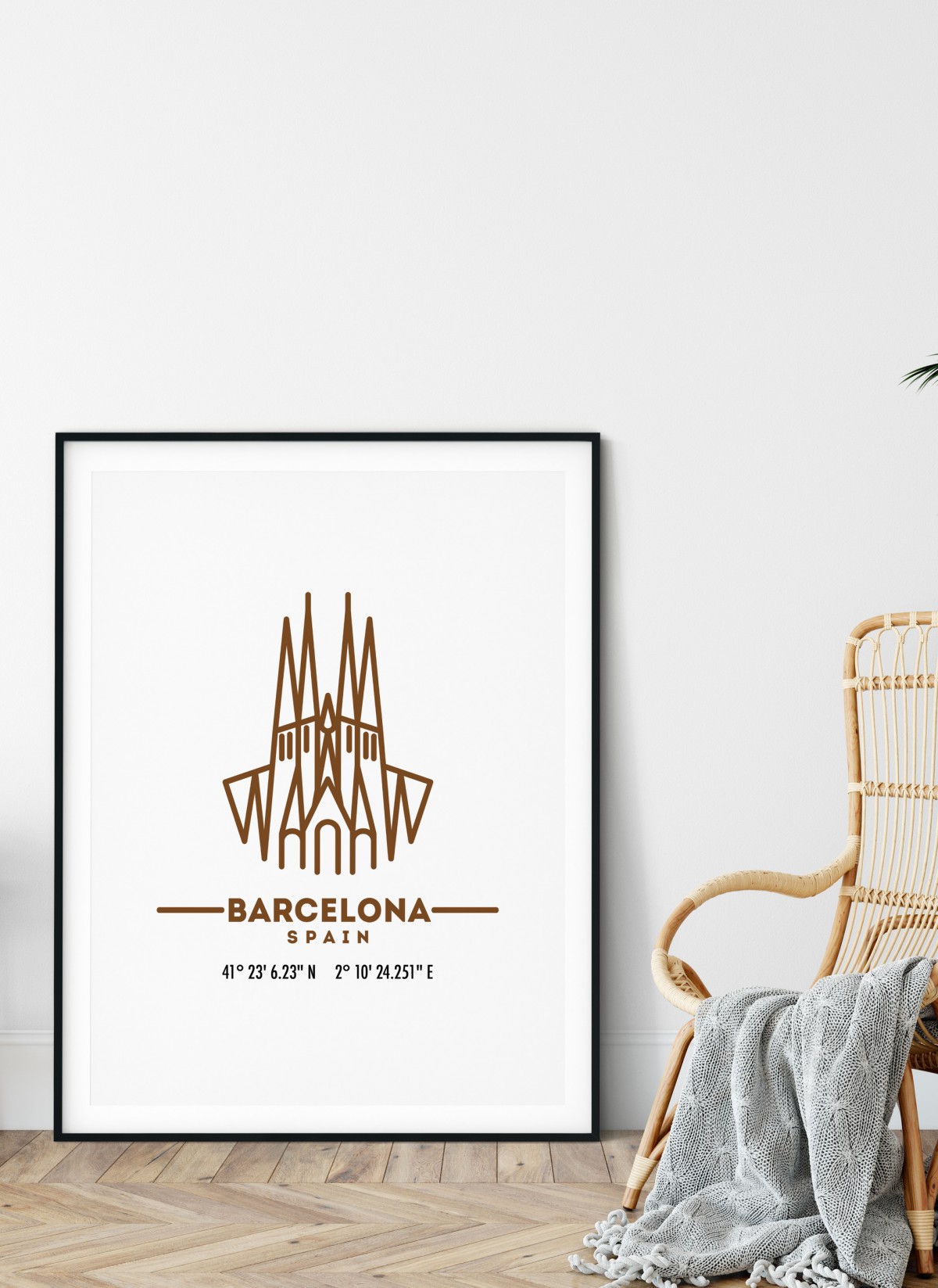 Poster Coordonnées Barcelone