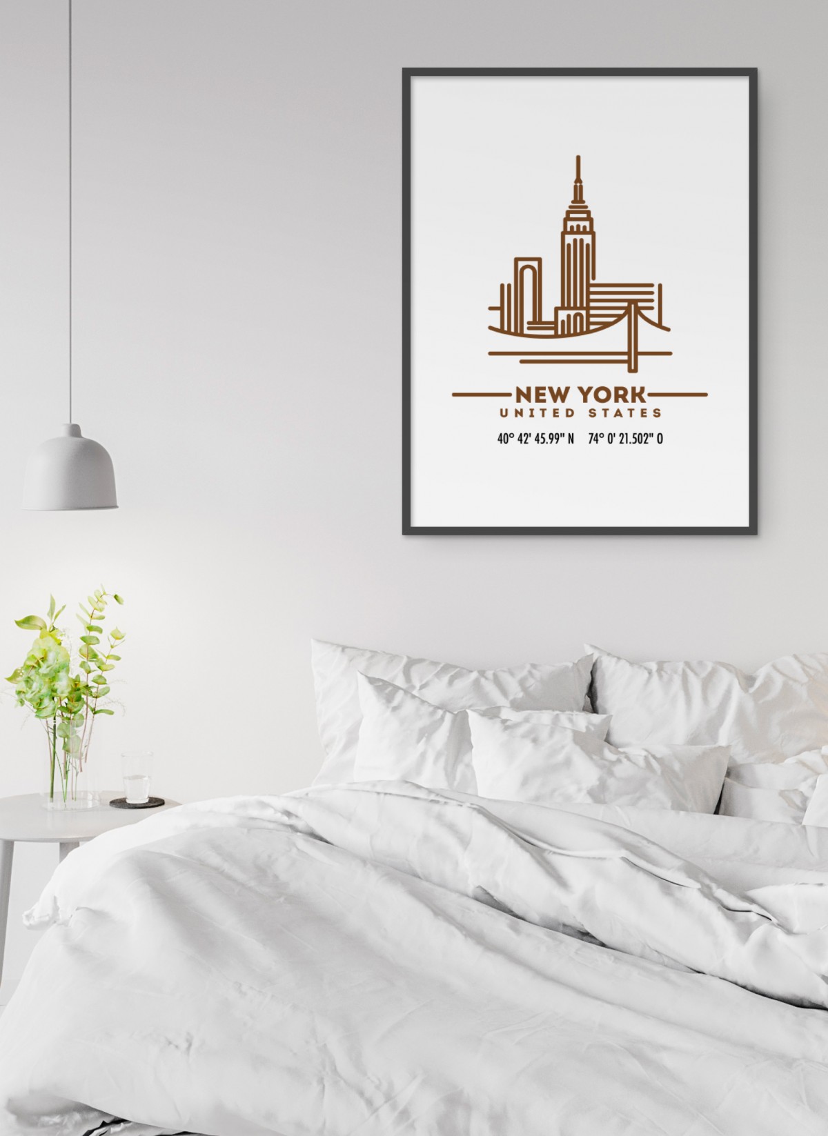 Poster Coordonnées New York