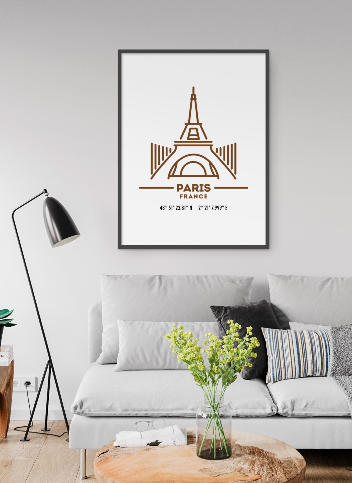 Poster Coordonnées Paris