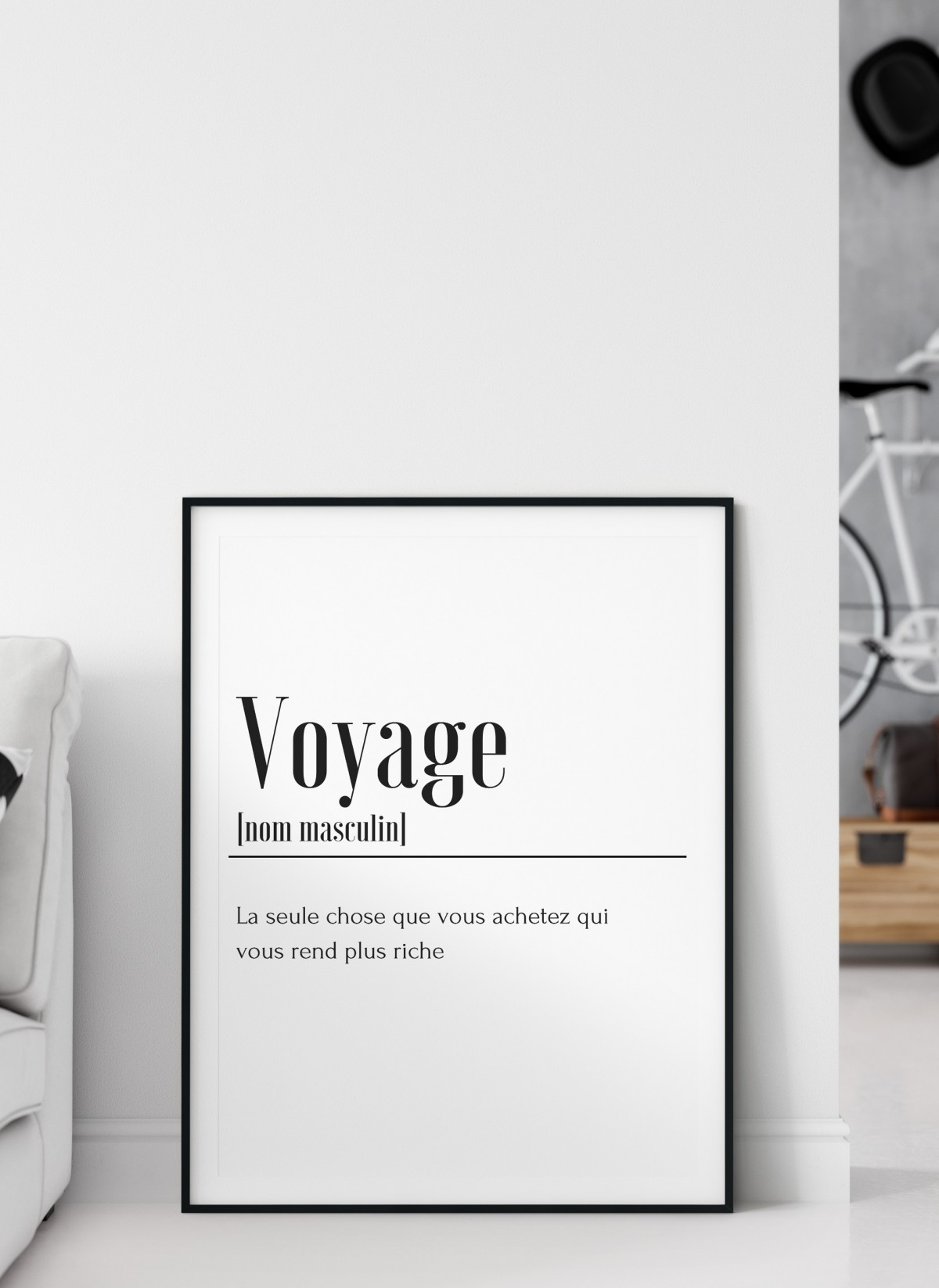 Affiche Définition Voyage