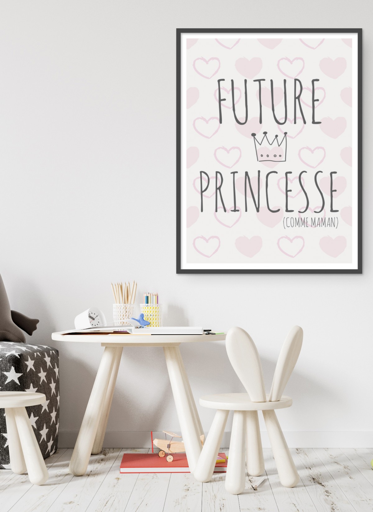 Affiche Future princesse (comme maman)