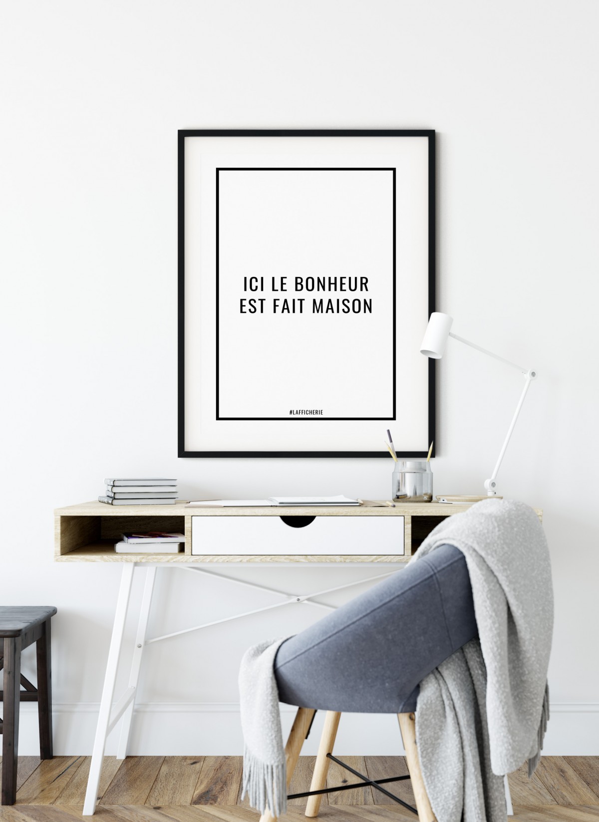 Affiche Ici le bonheur est fait maison