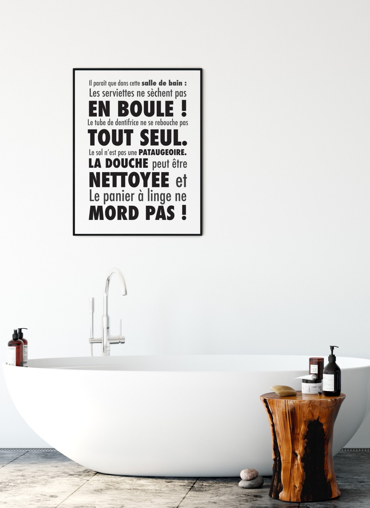Affiche Il paraît que dans cette salle de bain....