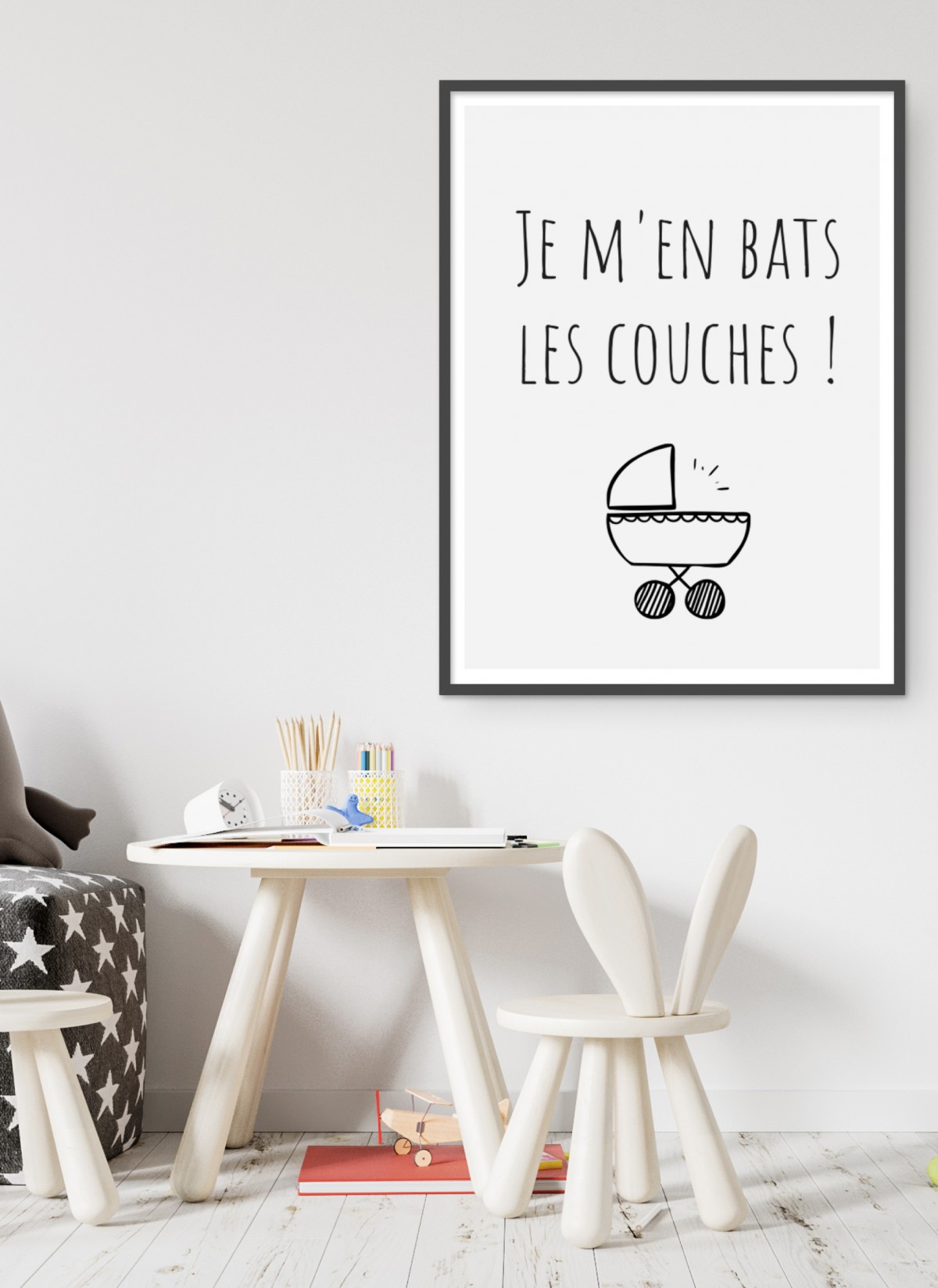 Affiche Je m'en bats les couches