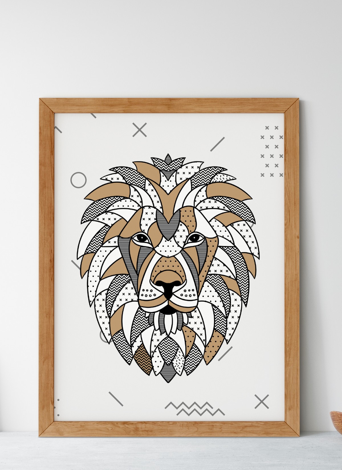 Poster Lion scandinave