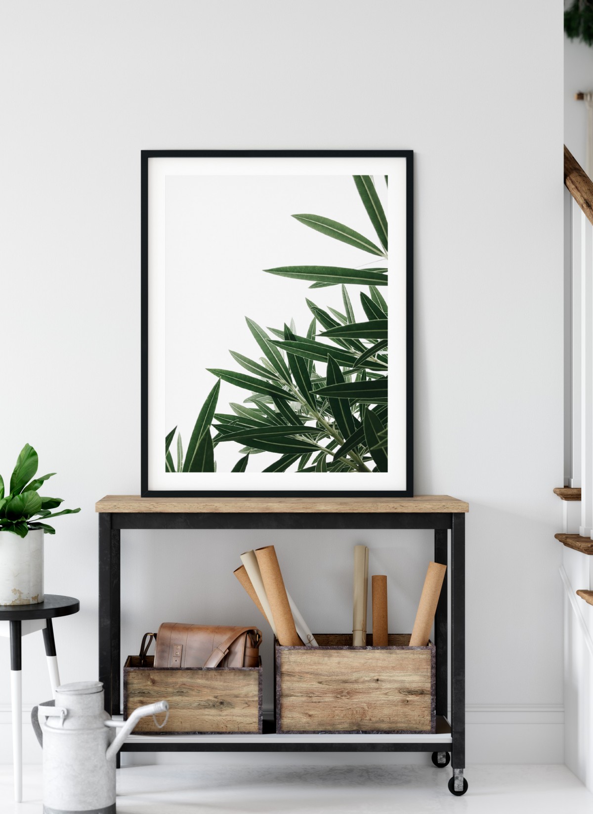 Poster Nature plante verte 1