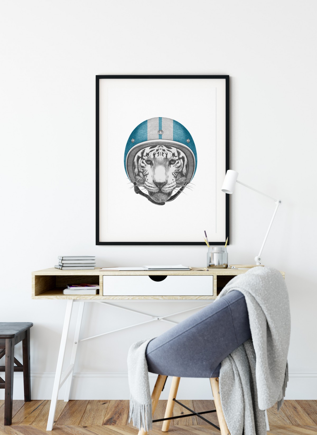 Poster Tigre blanc