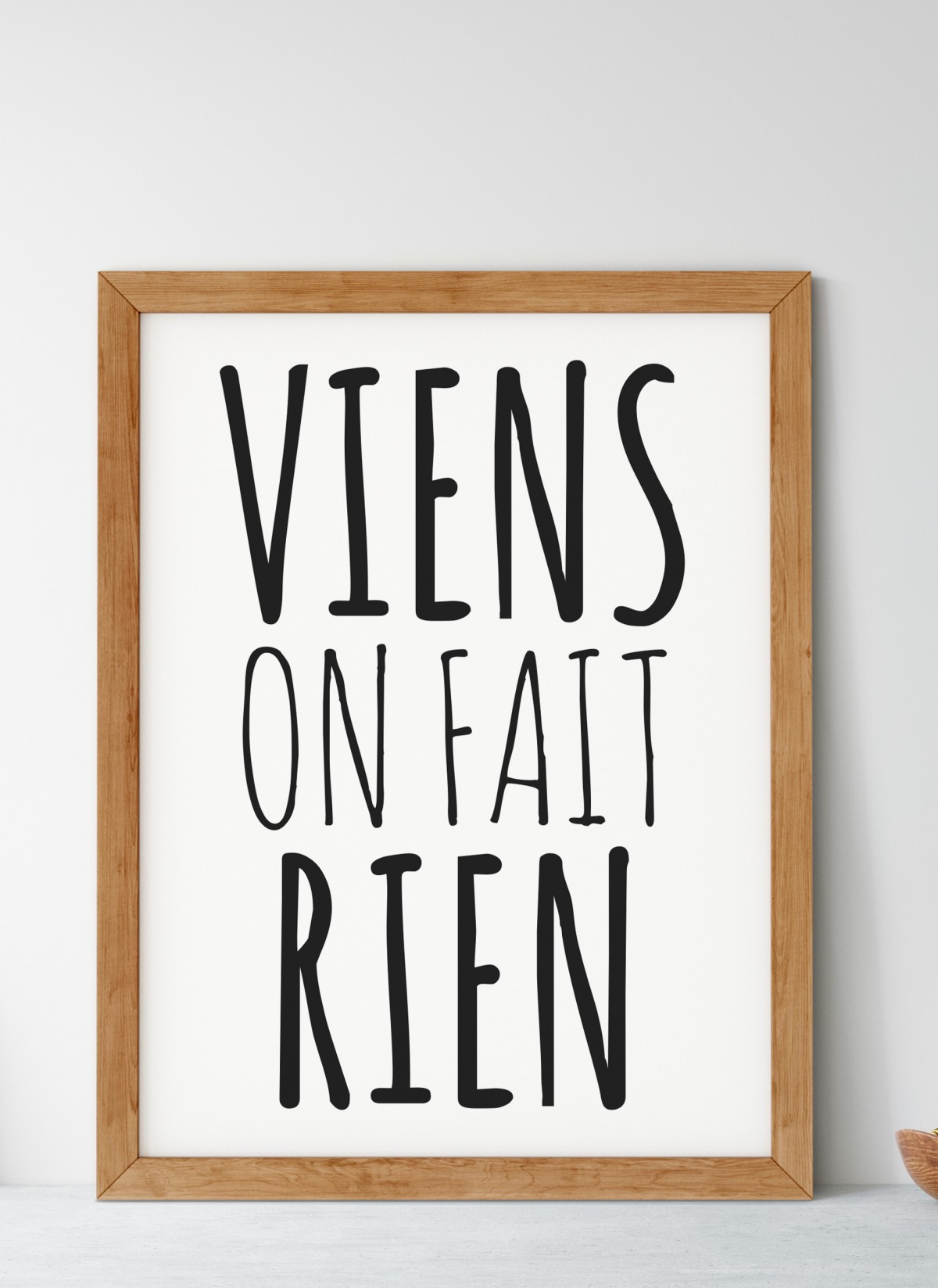 Affiche Viens on fait rien