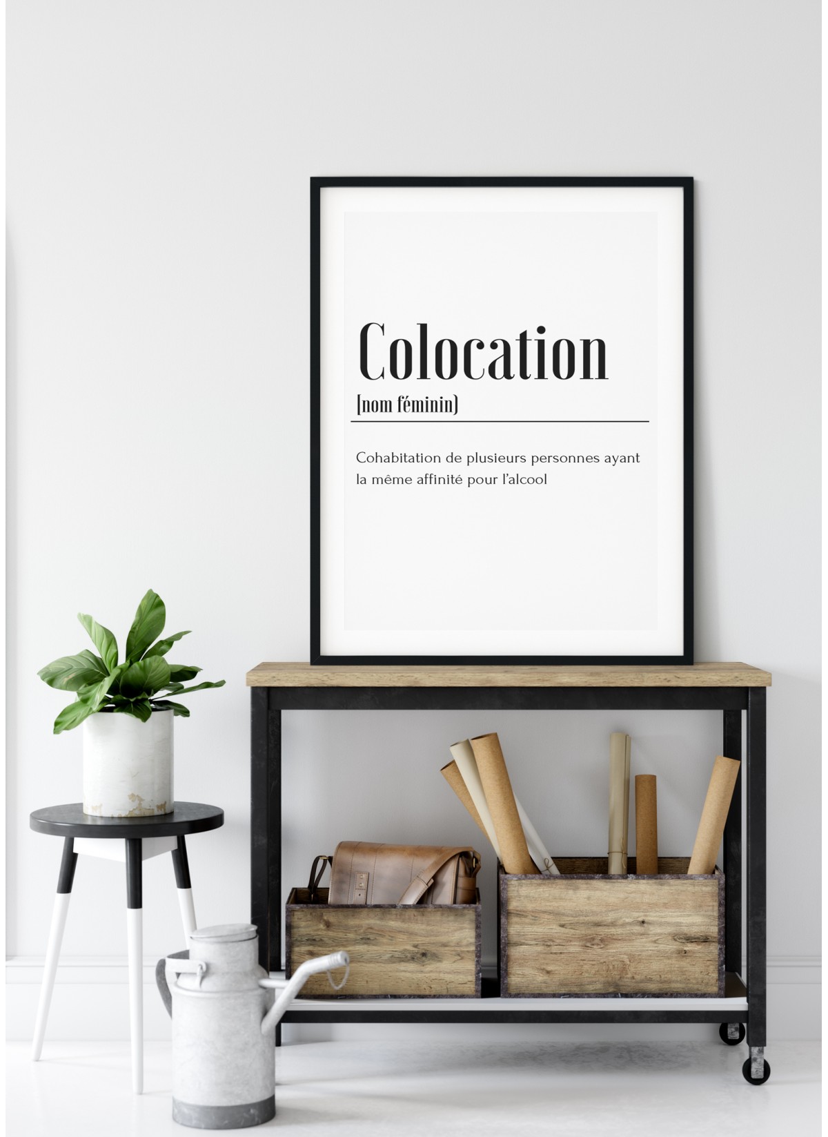 Affiche Définition Colocation