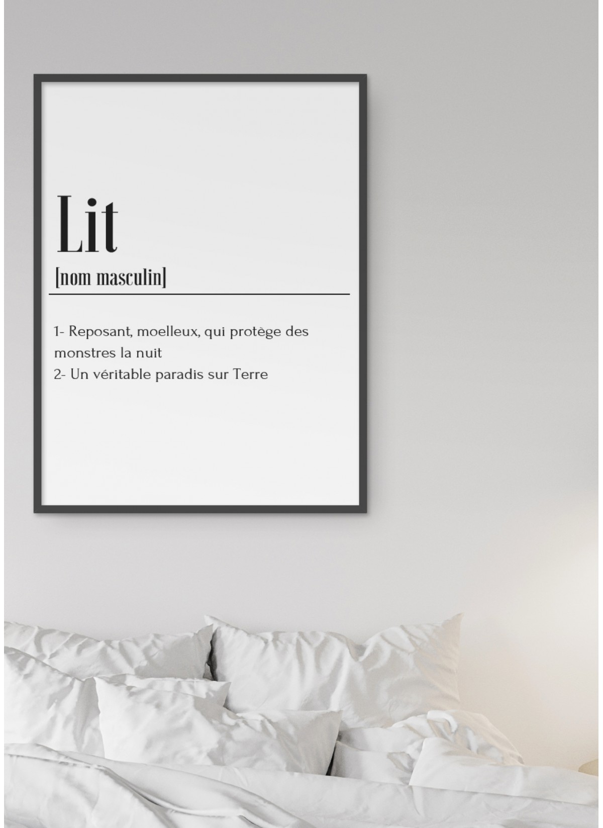Affiche Définition Lit