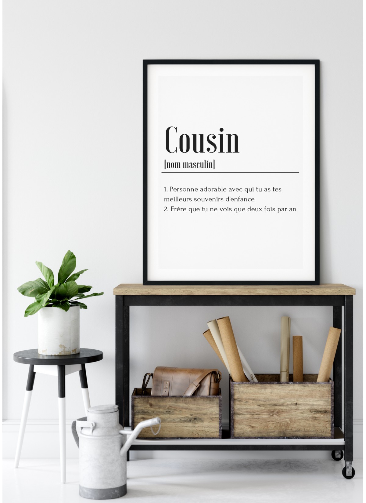 Affiche Définition Cousin