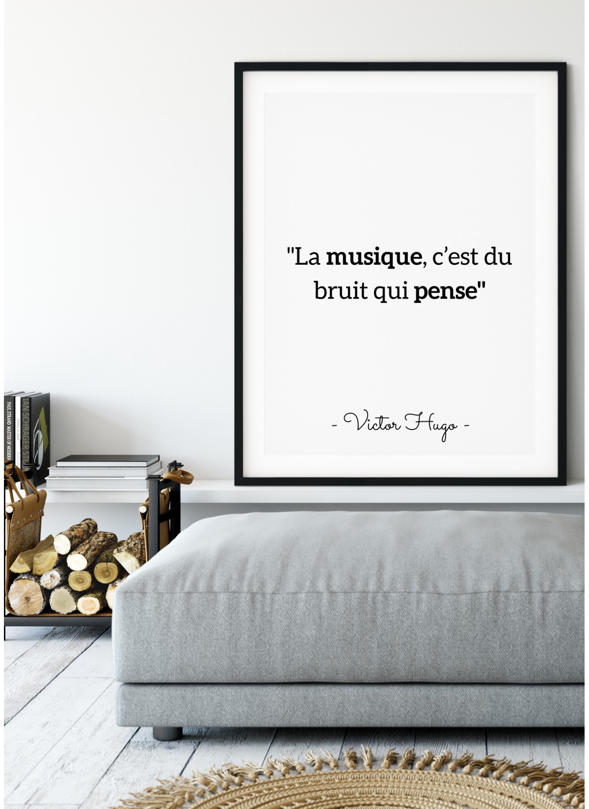 Affiche Victor Hugo "La musique..."