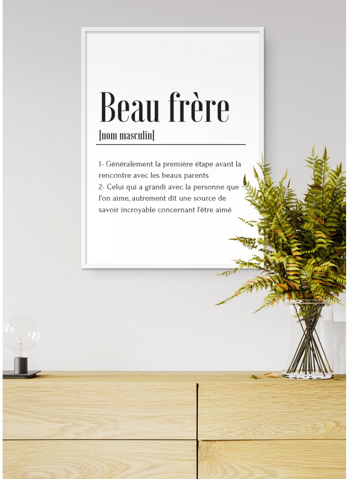 Affiche Définition Beau Frère