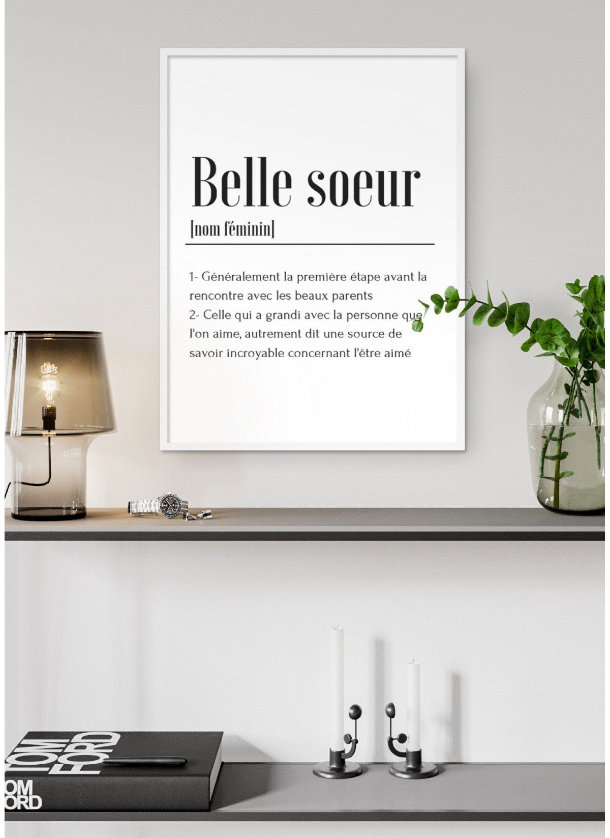 Affiche Définition Belle Soeur