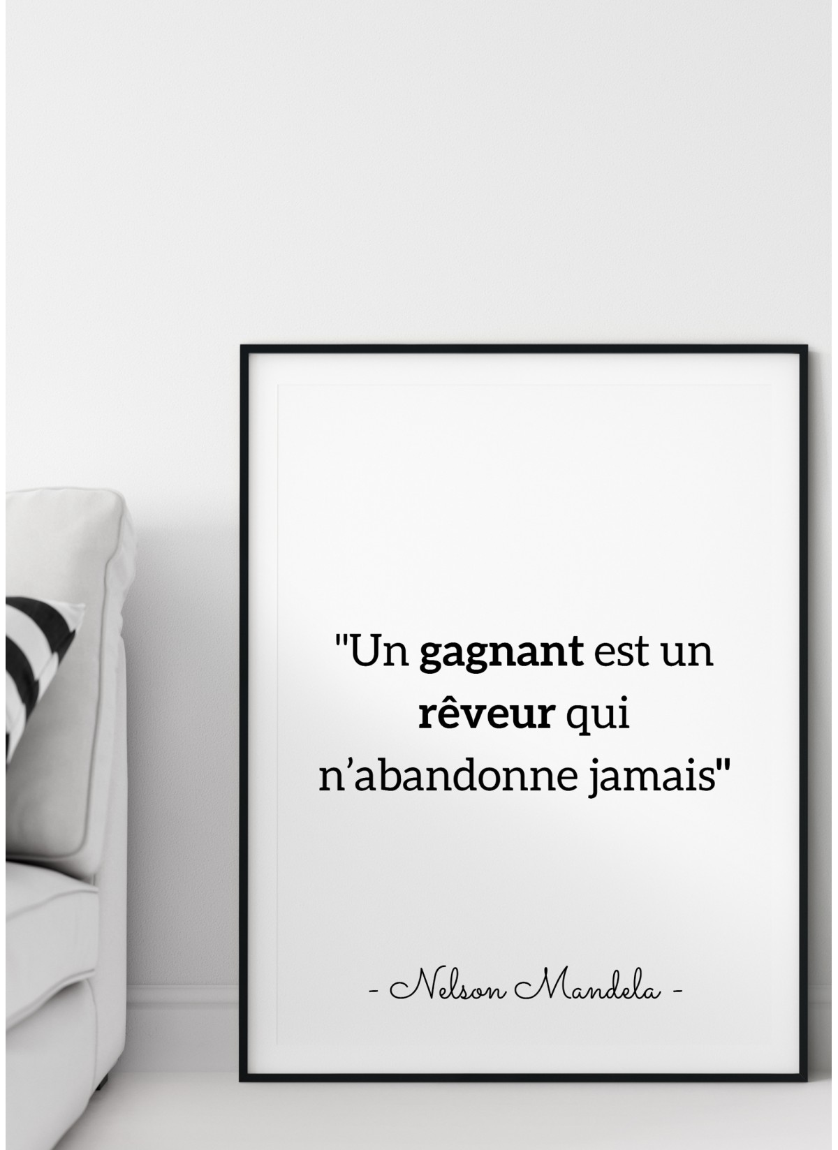 Affiche Mandela "Un gagnant..."