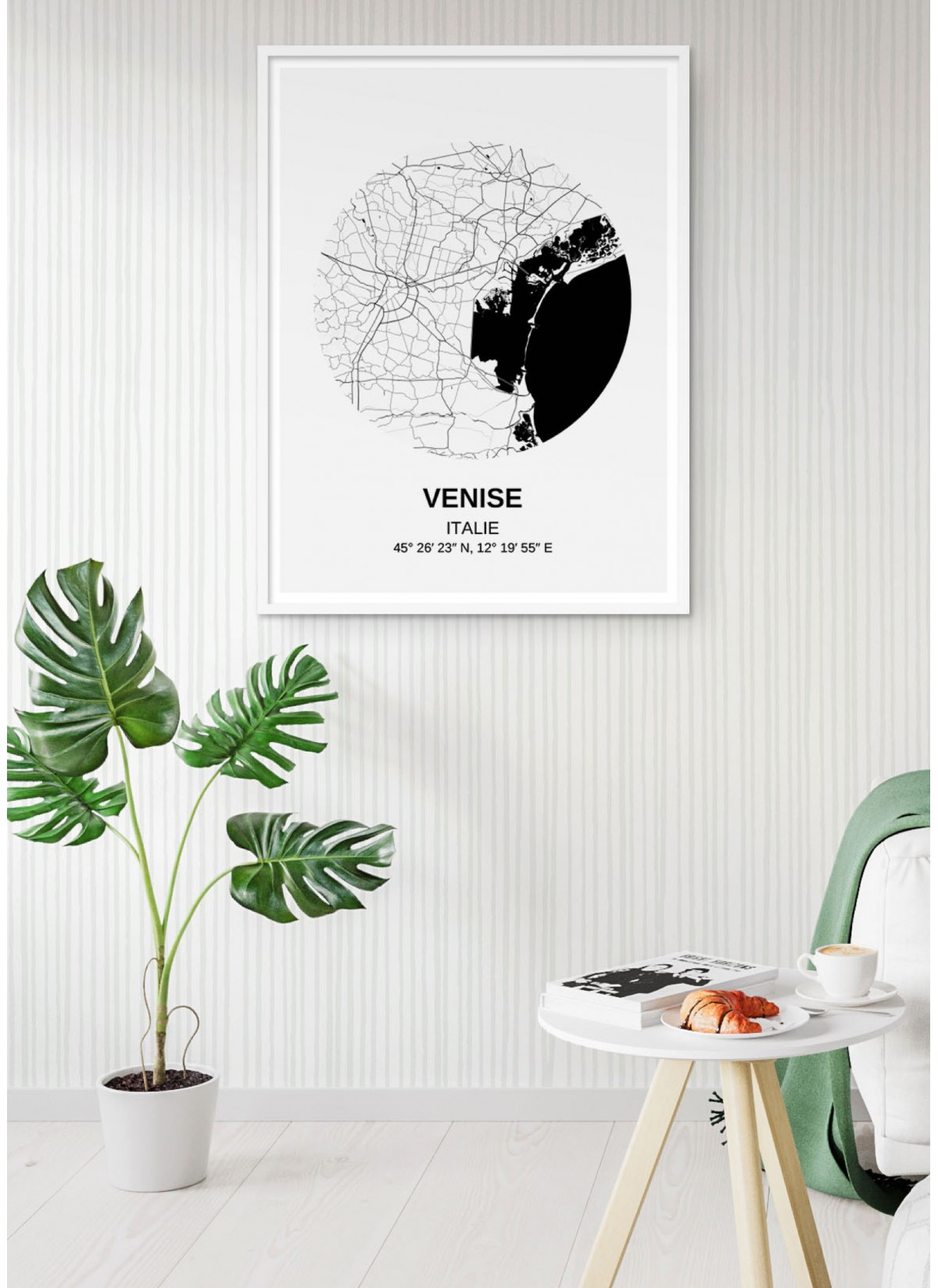 Affiche Carte Venise