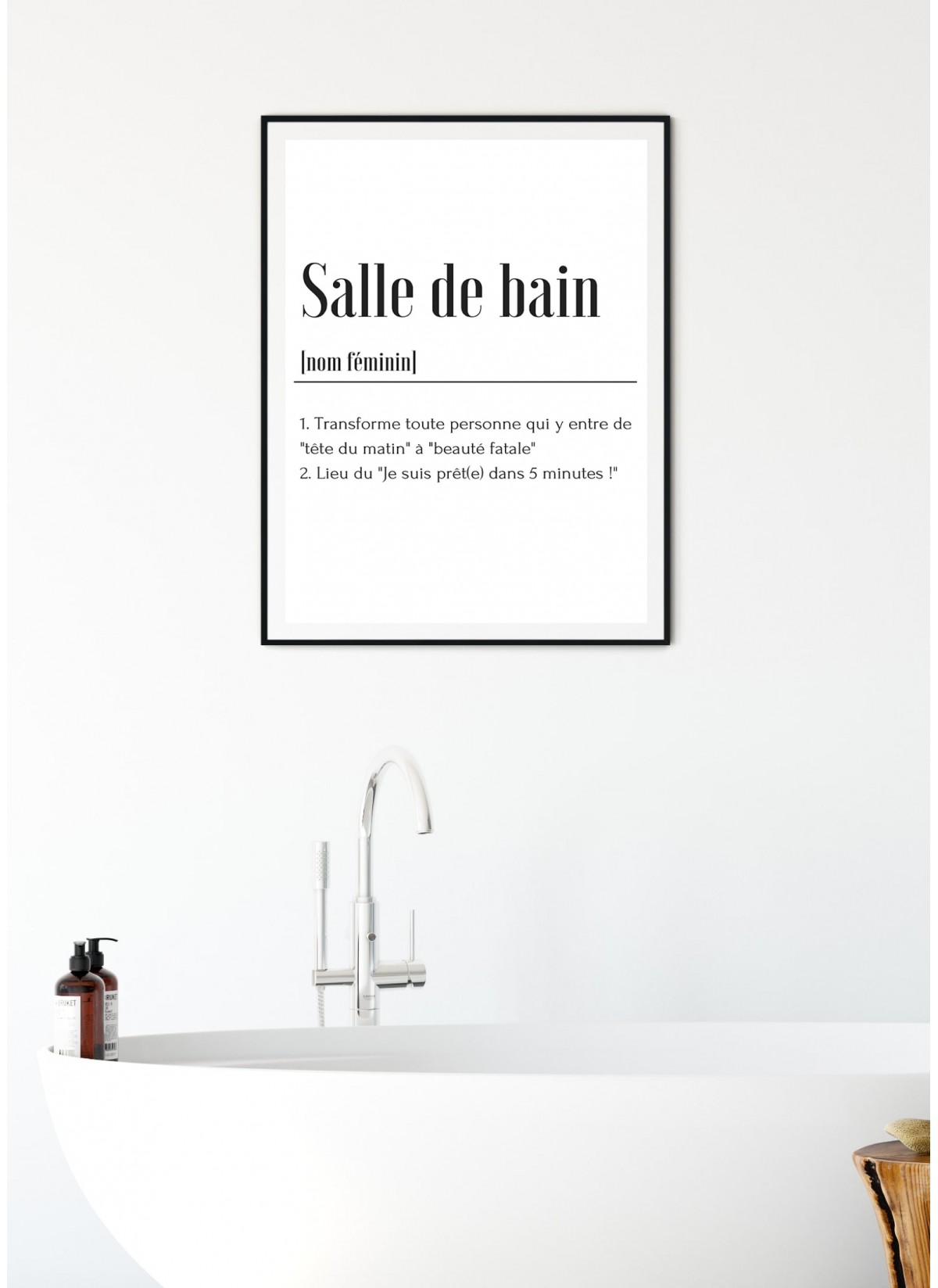 Affiche Définition Salle de bain