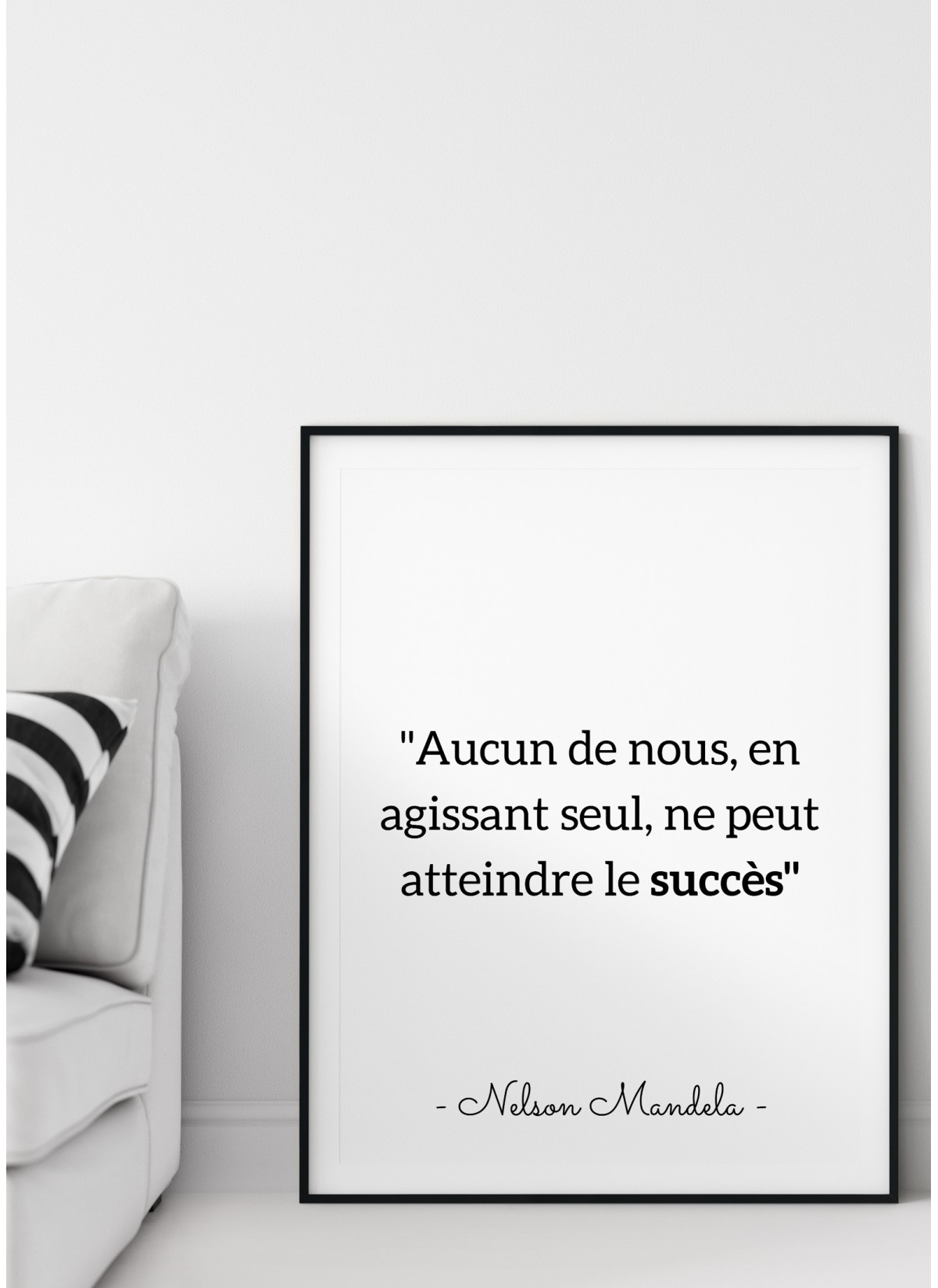 Affiche Mandela "Aucun de nous..."