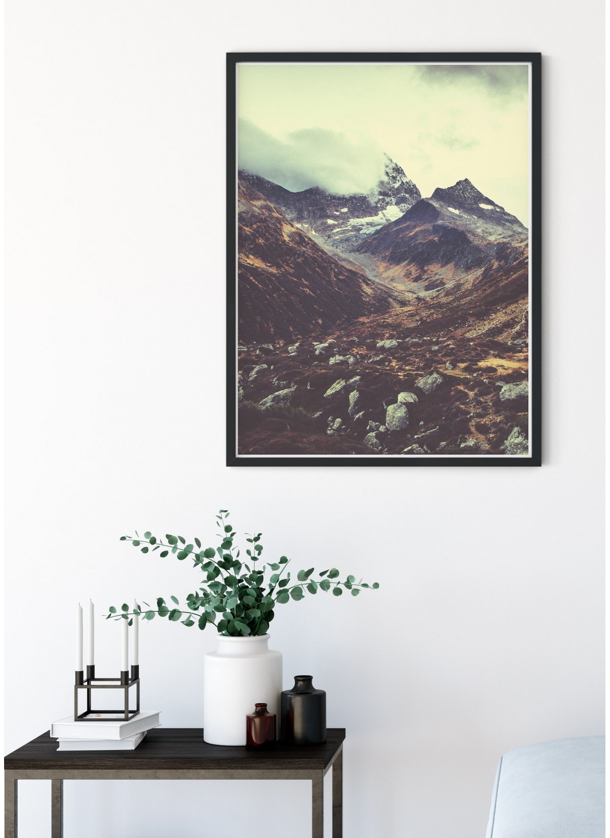 Affiche nature Col de montagne