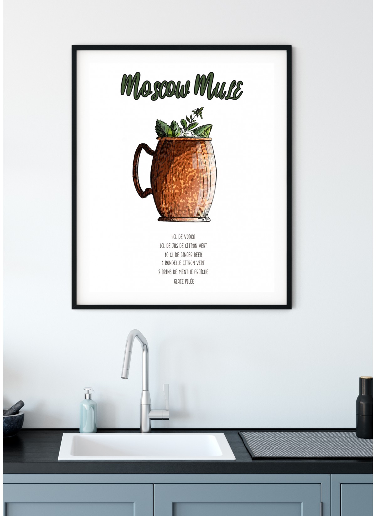 Affiche Cocktail Moscow Mule