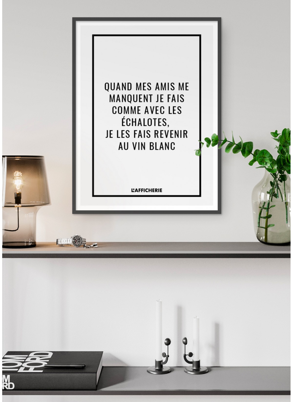 Affiche : "Quand mes amis me manquent..."