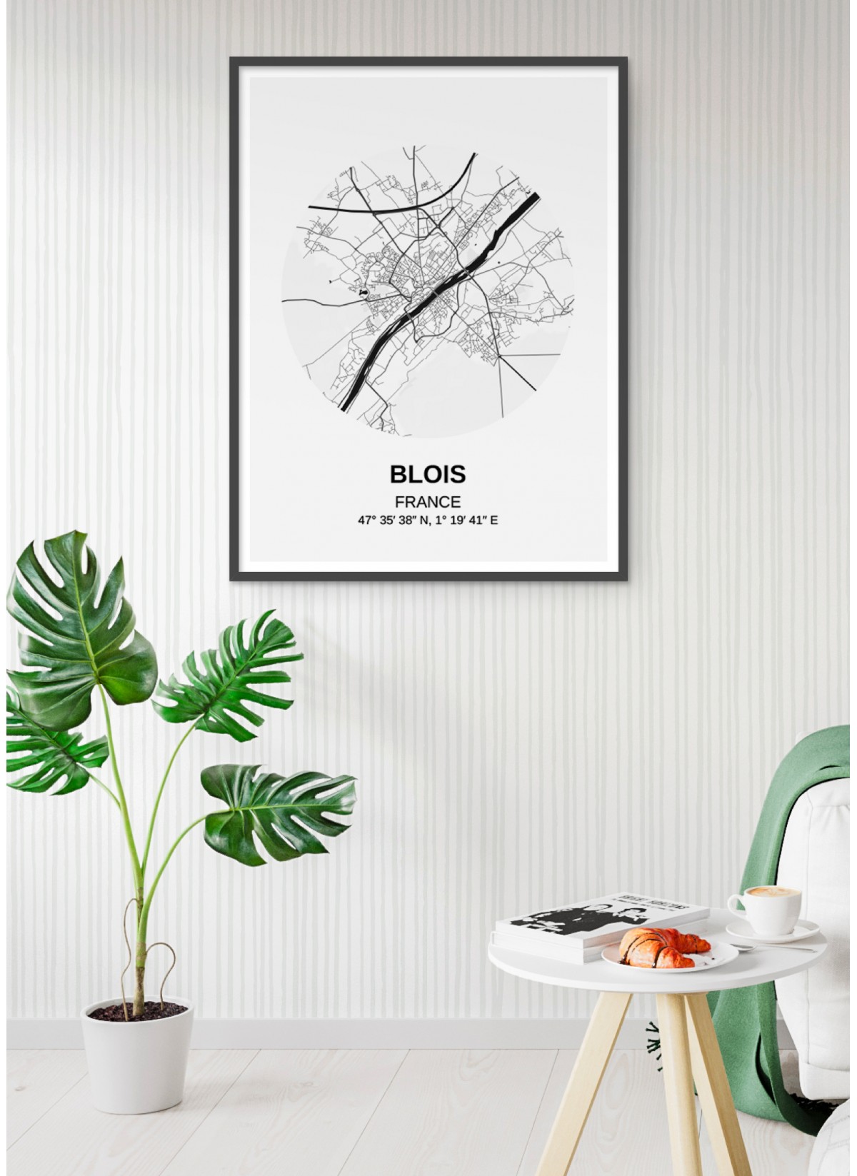 Affiche Carte Blois
