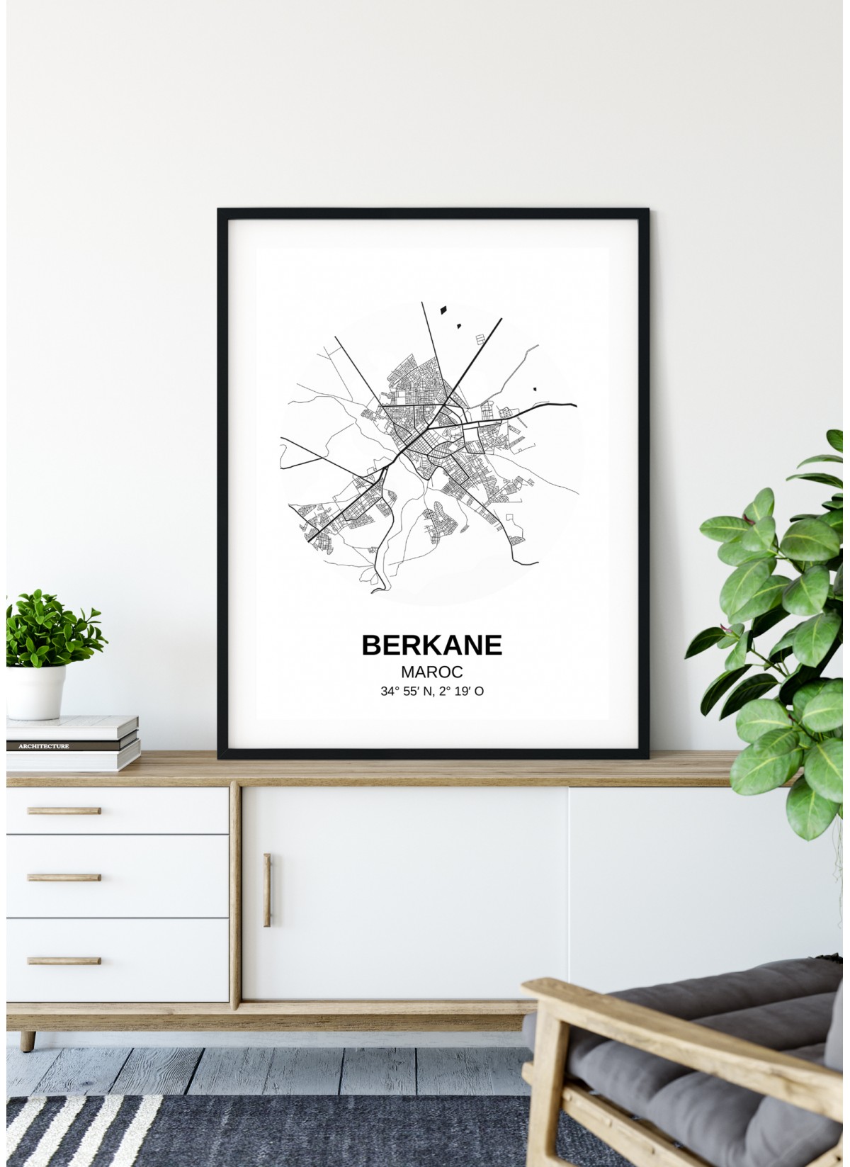 Affiche Carte Berkane