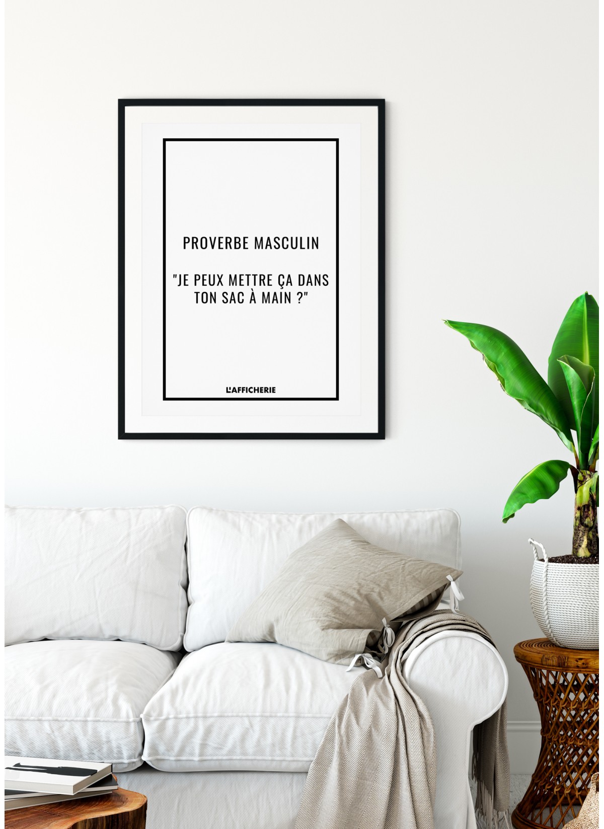 Affiche "Proverbe masculin"