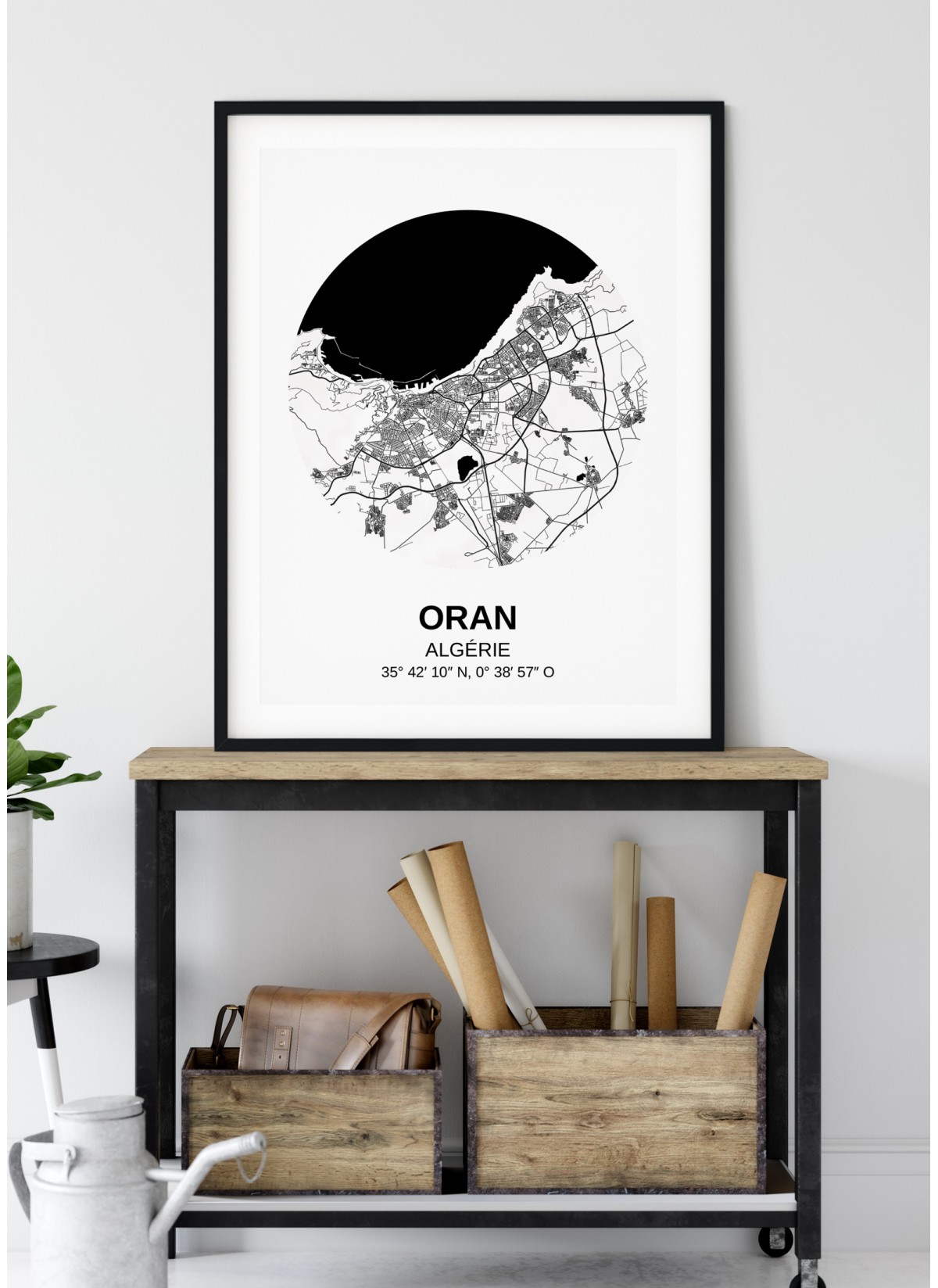 Affiche Carte Oran