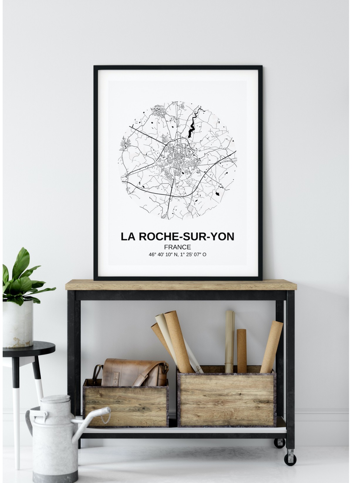 Affiche Carte La Roche-sur-Yon