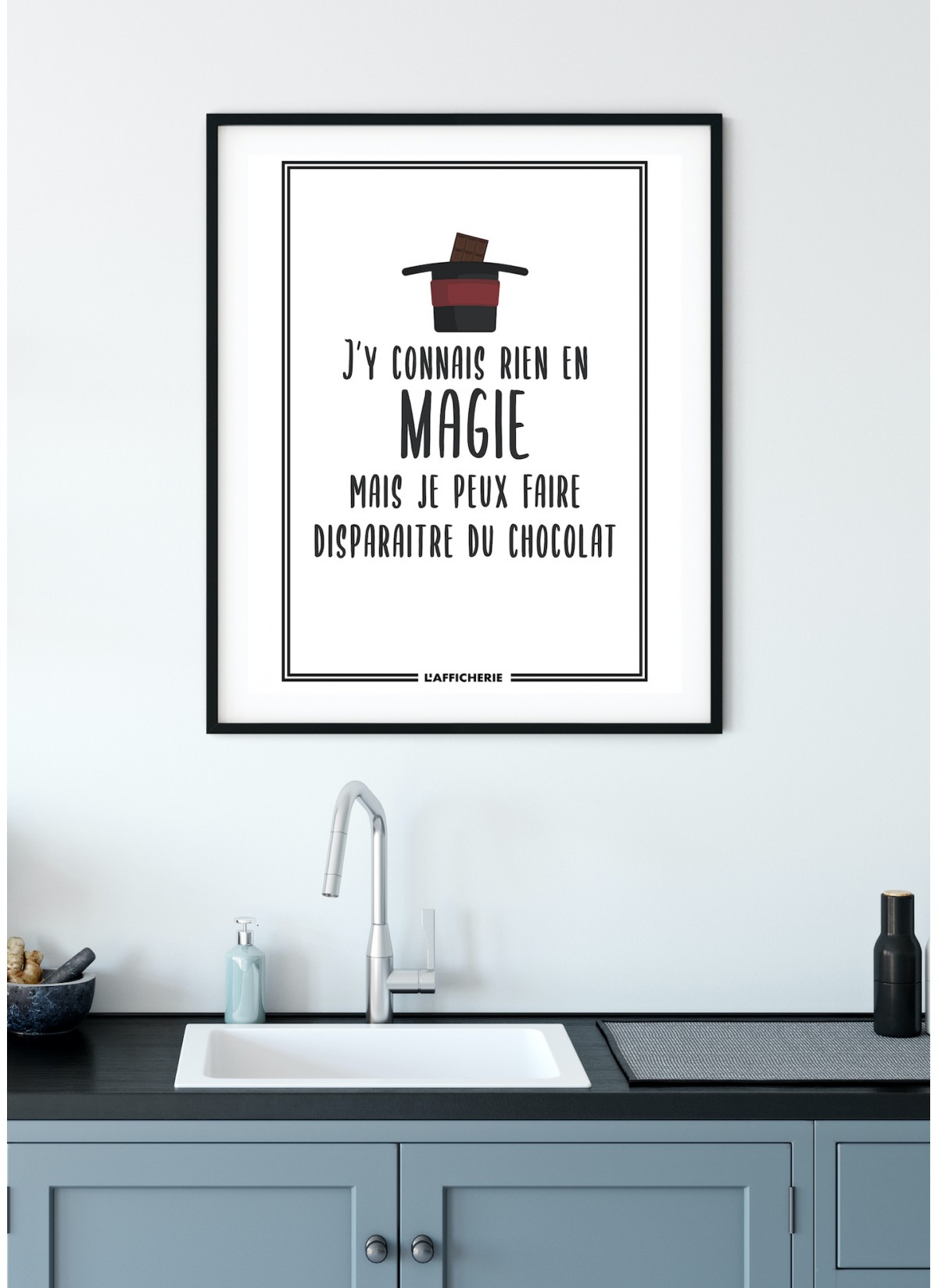 Affiche "J'y connais rien en magie mais..."