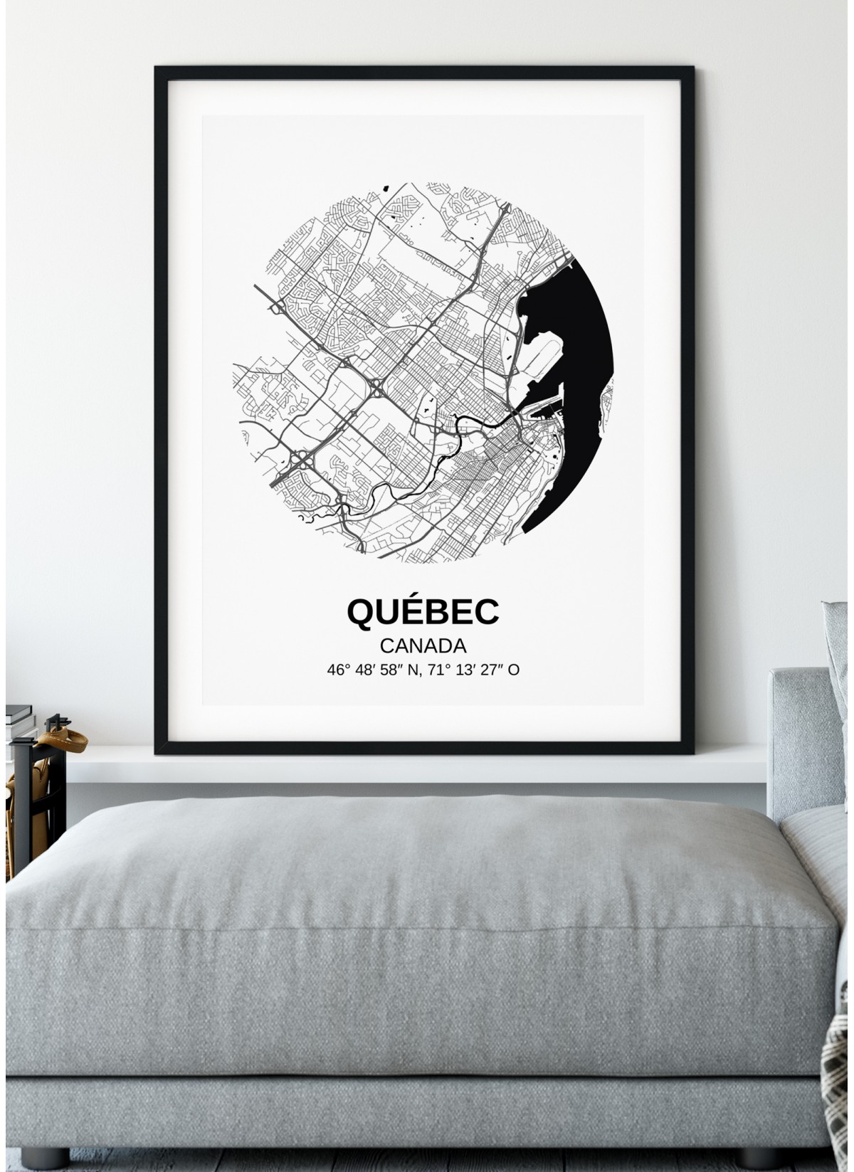 Affiche Carte Québec
