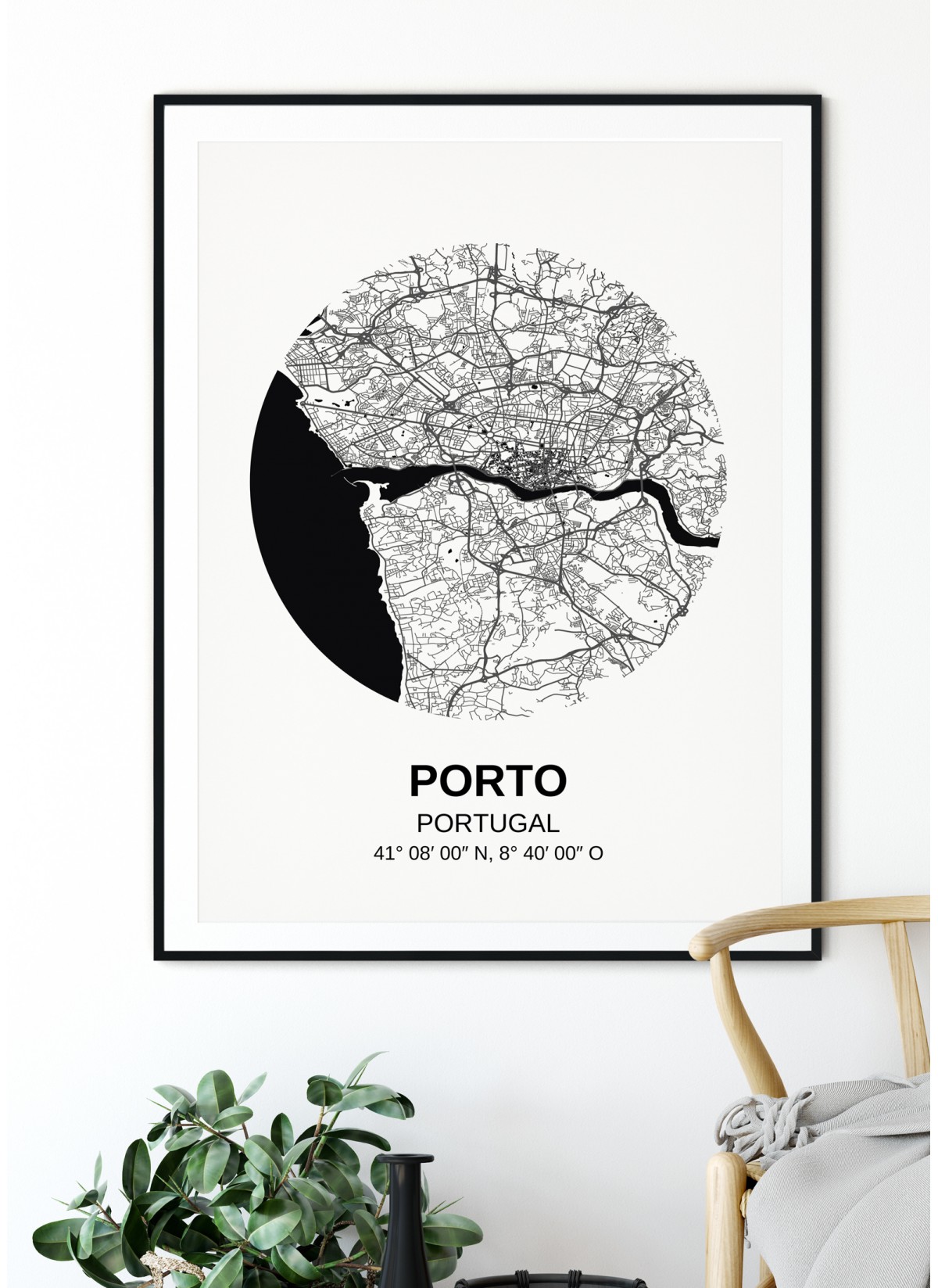 Affiche Carte Porto